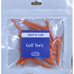 Plastic Golf Tees 70mm (20 QTY)-Orange