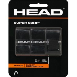 HEAD Super Comp Overgrip - Black (3 Pack)