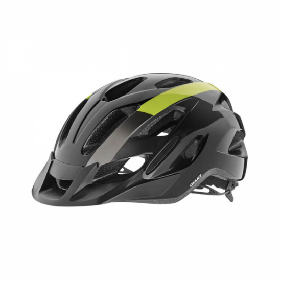 Giant Compel MTB Helmet-Gloss Black & Yellow