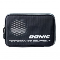 Donic Double Hull Phase Racket Cover - Black & Cyan