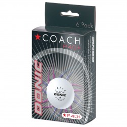 Donic Coach P40 + * Cell-Free Table Tennis Ball (6 Pack)