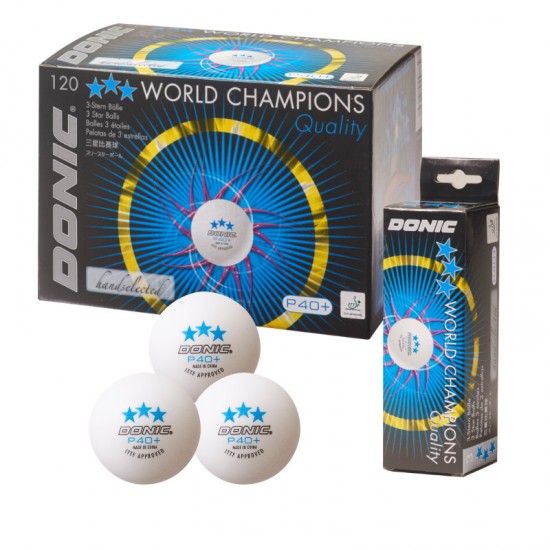 DONIC P40 + *** CELL - FREE TABLE TENNIS BALL (3 PACK) - 2026