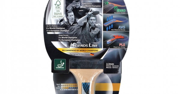 Donic-bord kröt tafeltennisbatje Waldner 800, ABP-greep, 2,0 mm spons, Vari Slick - ITTF bekleding, 754882