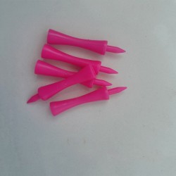 Plastic Golf Tees 66mm (10 QTY)-Pink