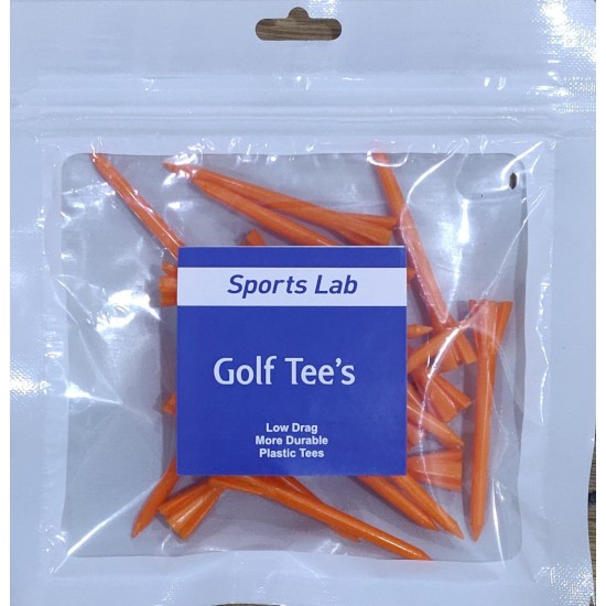 Plastic Golf Tees 70mm (20 QTY)-Orange