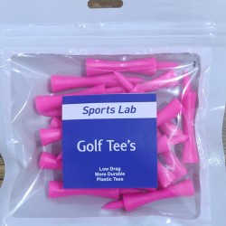Plastic Golf Tees 66mm (20 QTY)-Pink
