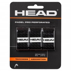 HEAD PADEL PRO PERFORATED OVERGRIP - BLACK