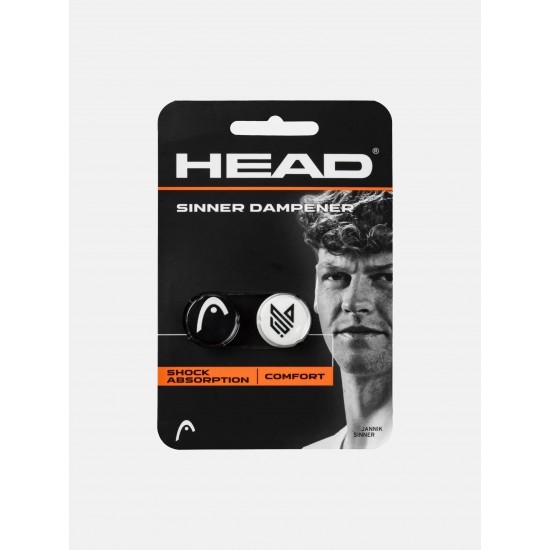 HEAD SINNER TENNIS DAMPENER - WH/BK