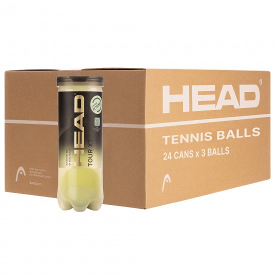 HEAD TOUR XT TENNIS BALLS - (3 Tennis Balls Single Can) - 2026