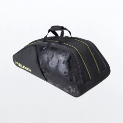 Head Extreme Nite 12R MonsterCombi Racket Bag - Black / Yellow 