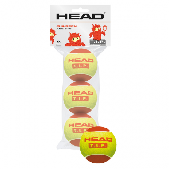 HEAD T.I.P. RED Tennis Balls (3 Balls Pack)