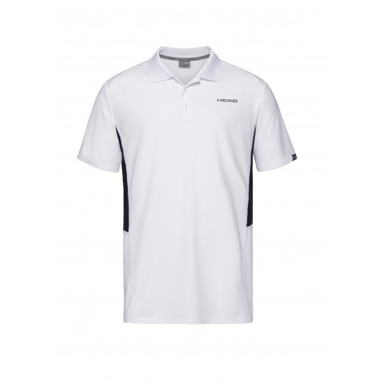 Head Club Tech Polo Shirt - White/Dark Blue