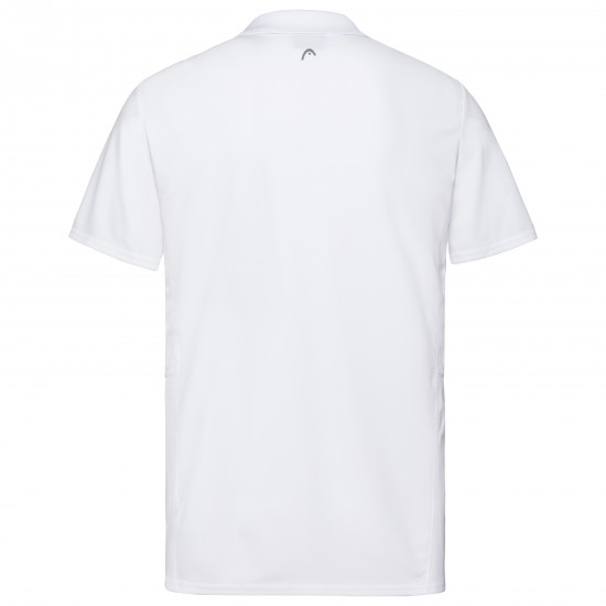 Head Club Tech Polo Shirt - White/Dark Blue