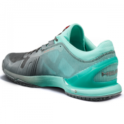 Head Sprint Pro 3.0 CLAY Tennis Shoe Black & Teal (only UK-8.5)