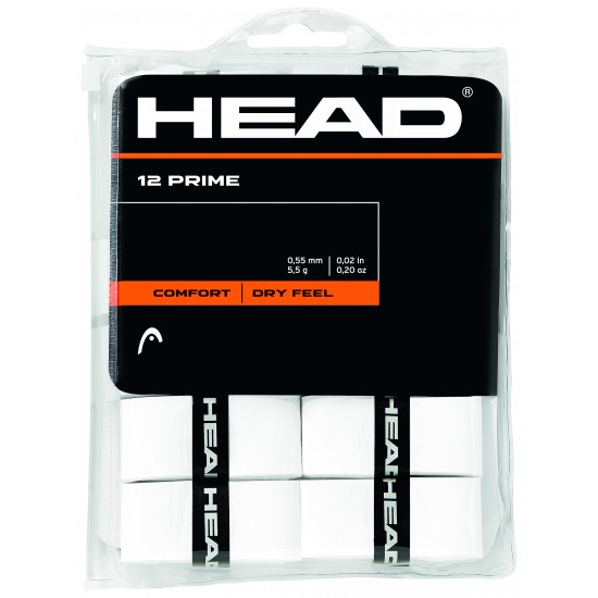 Head Prime OverGrip - White (12 Pack)