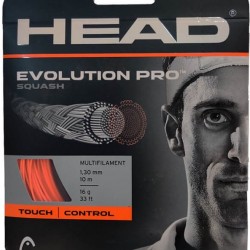 Head Evolution Pro 16g Squash Racket Strings / Orange Color