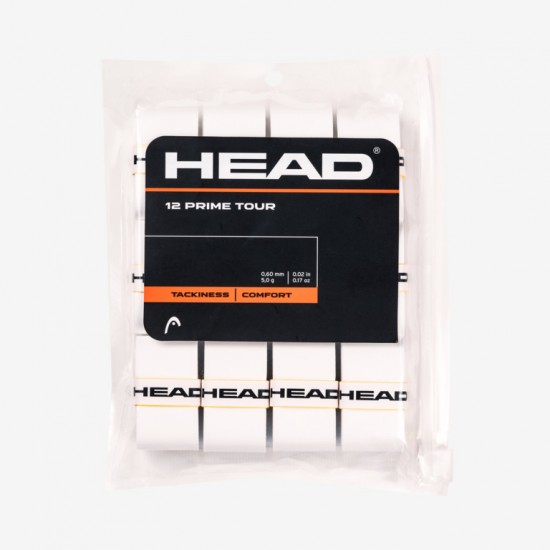 HEAD PRIME TOUR TENNIS OVERGRIP 12-Pack - White 