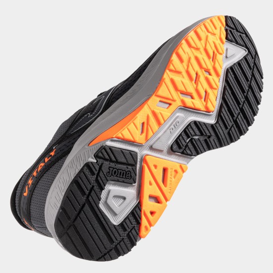 JOMA VITALY RUNNING SHOES 25 UNISEX BLACK GRAY