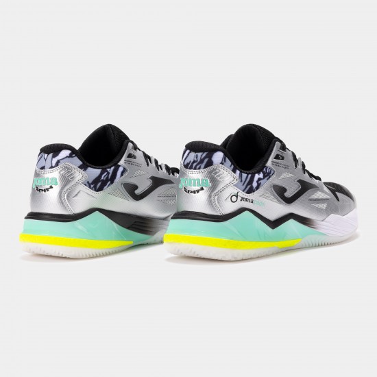 JOMA SPIN 26 MEN PADEL SHOES - SILVER BLACK