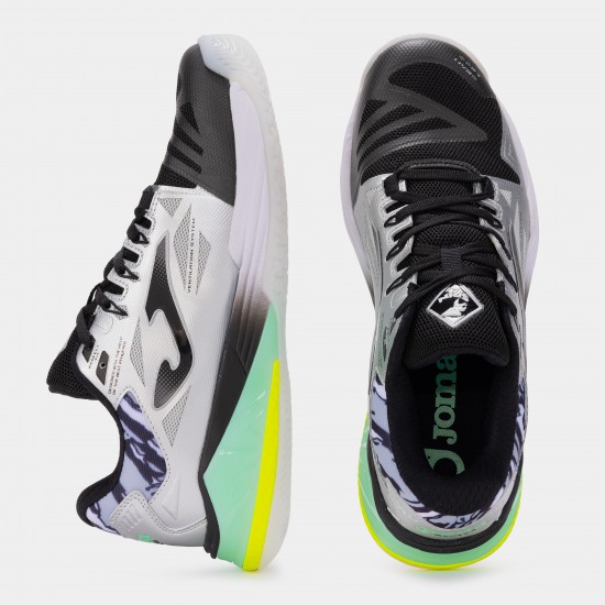 JOMA SPIN 26 MEN PADEL SHOES - SILVER BLACK