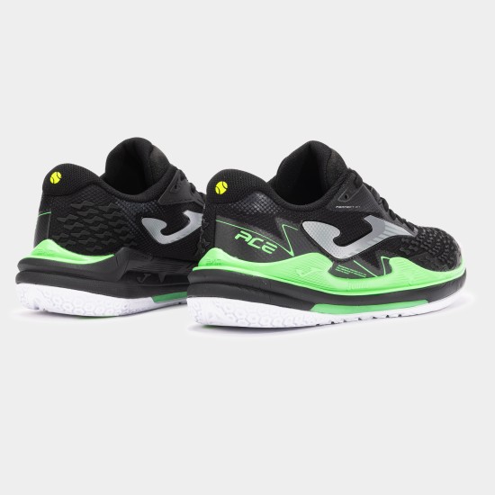 JOMA ACE CARBON-PLATE TENNIS HARD COURT SHOES - BLACK-GREEN - 2026