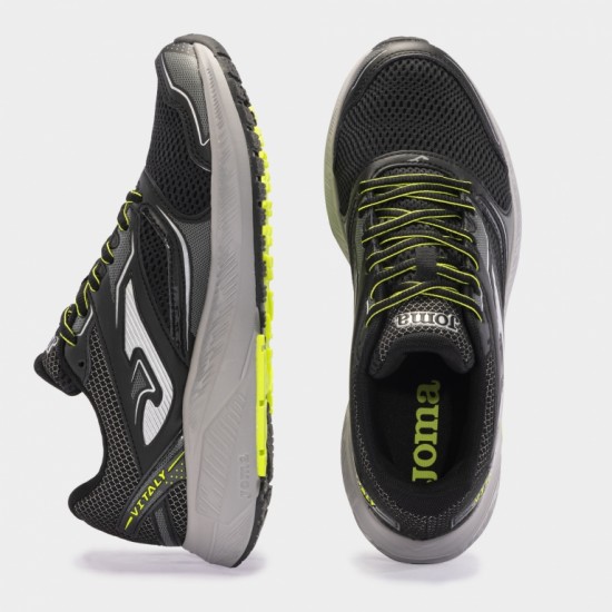 JOMA VITALY 2434 RUNNING SHOES - BLACK LEMON