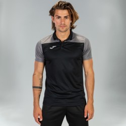 Joma Hobby II Polo-Black & Grey