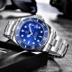 PAGANI DESIGN AUTOMATIC SUBMARINER STAINLESS STEEL WATCH - PD-1639-BLUE 