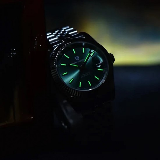 PAGANI DESIGNE DATE JUST AUTOMATIC MEN WATCH. JUBILEE BRACELET PD-1645 SUNBURST BLUE