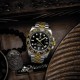 PAGANI DESIGNE GMT-MASTER II MECHANICAL AUTOMATIC MEN WATCH TWO-TONE JUIBLEE BRACELET PD-1662 BLACK
