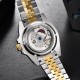PAGANI DESIGNE GMT-MASTER II MECHANICAL AUTOMATIC MEN WATCH TWO-TONE JUIBLEE BRACELET PD-1662 BLACK