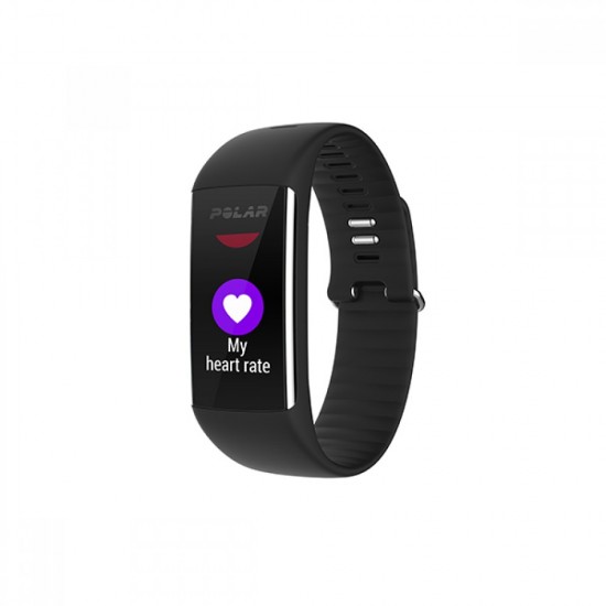Polar Fitness Tracker with Wrist Based Heart Rate Monitor - Black A360