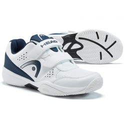 Head Kids Sprint Velcro 2.5 Tennis Shoes - White/Dark Blue (Only UK-1)