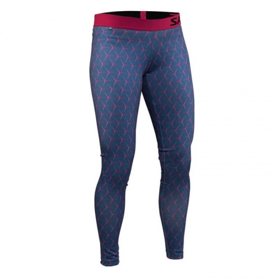 SALMING  RUN FLOW WOMEN'S LONG TIGHTS - HEXAGONE ILLUSION 