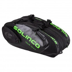 Solinco 15-Pack Tour Team Tennis Racquet Bag (BLACK / GREEN)
