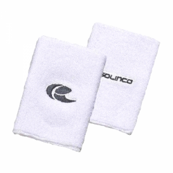 Solinco Wristband Double Wide - White (Pair)